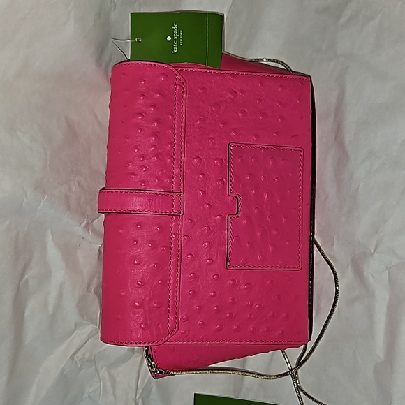 Kate Spade Riverside Street OstrichEmbossed Emmie Crossbody NWT - Picture 6 of 6